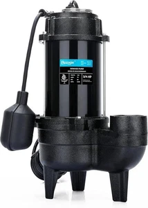 Pompa sommersa per fognature/effluenti 3/4 HP 6400 GPH pompa per fognature seminterrata - Foto 1 di 8
