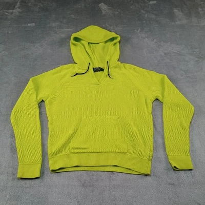 Sudadera con Capucha Lauren Ralph Lauren Para Mujer S Amarilla Tejido Gofre Playa Activa Preppy Foto 1 de 4