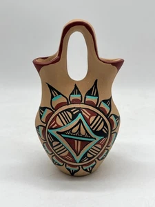 Vaso da sposa in ceramica nativi americani Jemez Martina Chinana - Foto 1 di 5