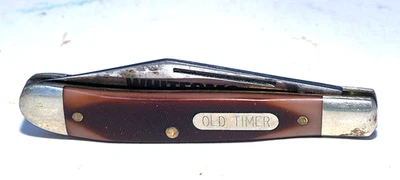 Navaja de Bolsillo Schrade Old Timer EE. UU. 120T de Colección Blanca Publicidad GMC Foto 1 de 4