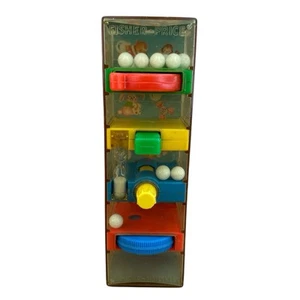 Ancien labyrinthe marbre Fisher Price 1971 « Tour de tumble » avec minuterie en verre heure - Photo 1/24