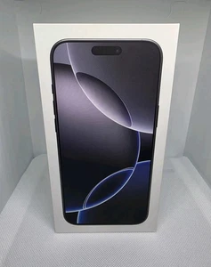 Apple iPhone 16 Pro Max noir titane 256 Go débloqué d'usine NEUF - Photo 1 sur 6
