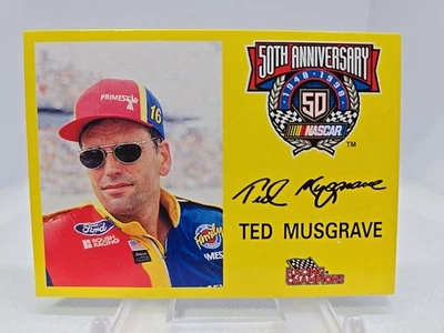 Racing Champions Ted Musgrave 50th Anniversary Die Cast Insert Card L👀k!  - Image 1 of 3