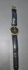 Movado Museum Classic 073210426 Men's Swiss Quartz Gold-Tone Dial Needs Battery - Picture 1 of 3