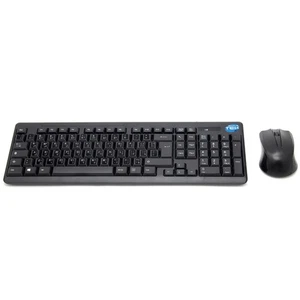 Kit Mouse And Keyboard Wireless With Adhesives Layout Arab Sa Qwerty Wifi Black - Picture 1 of 6
