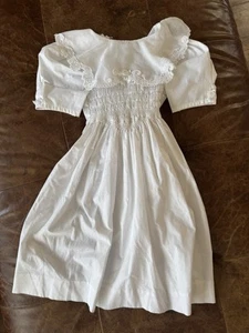 Polly Flinders Vintage Smocked Dress Girls Size 6 - Picture 1 of 4