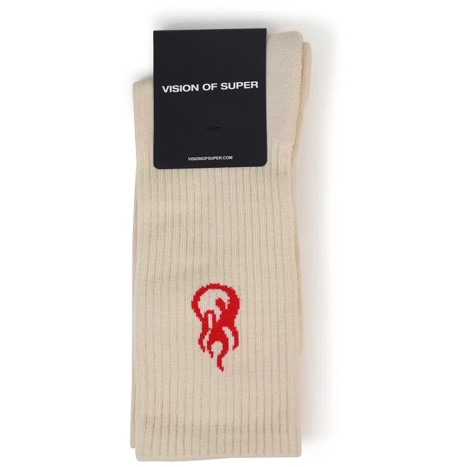 VISION OF SUPER - Calze nere con mini logo per uomo - Imagen 1 de 1