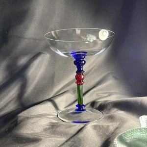Nason&Moretti Murano Venezianisches Kunstglas Vintage Champagner Coupe Made in Italy - Bild 1 von 12