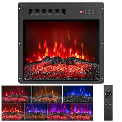 18" Electric Fireplace Insert 750W/1500W Fireplace Heater with Remote Control - Image 1 of 4