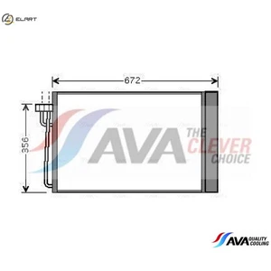 CONDENSER AIR CONDITIONING BWA5267D FOR BMW N43B20A N46B20B 2.0L 4cyl 5 E61 2.5L - Picture 1 of 9