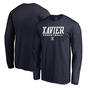 Men's Navy Xavier Musketeers Team Unity Basketball Long Sleeve T-Shirt - Picture 1 of 3