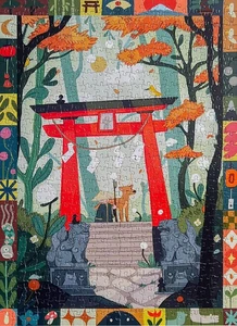 Puzzle 500 Teile Der Wald von Nara Kunst von Nadia Kawafi - Bild 1 von 2