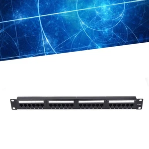 Network Patch Panel 24 Port Quick Connection RJ45 Patch Panel For Cabinets - Photo 1/12