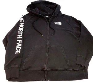 The North Face Hoodie Damen Gr. Large schwarz Full Zip Kapuzen Sweatshirt Jacke - Bild 1 von 9