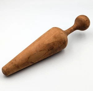 Vintage Holz konischer Kegel Stößel Küchenwerkzeug 11" Kräuter Gewürzmühle - Bild 1 von 8