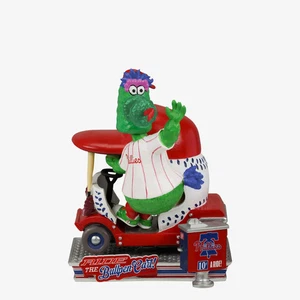 Phillie Phanatic Philadelphia Phillies Bullpen Cart Bobblehead MLB Baseball - Picture 1 of 1