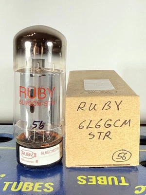 Tubo Ruby 6L6GCM-STR testado como NOS - Imagem 1 de 4