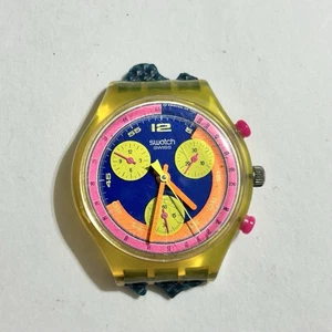 Swatch Grand Prix Chronograph Watch SCJ101 1992 For Parts/Partially Working - Picture 1 of 8