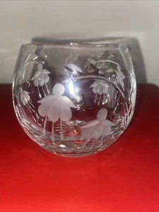 Stuart Crystal Etched Large Round Glass Tumbler - Picture 1 of 5