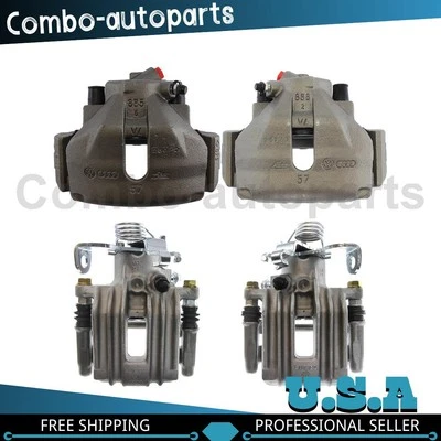 Pinza de freno de disco delantera trasera centrada para Audi A4 Quattro 1,8 L 2002-2004 Foto 1 de 4