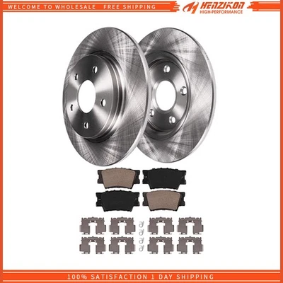 Kit de pastillas de freno rotores de disco traseros de 11,06 pulgadas para Toyota Camry Avalon Lexus ES350 Foto 1 de 4