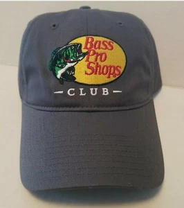 BASS PRO SHOPS "CLUB" Ball Cap Hat Gray - Brand New - Picture 1 of 5