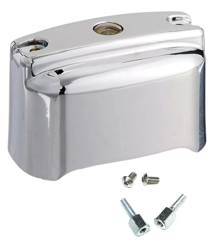 Cubierta del cilindro maestro trasero cromado Kuryakyn 9128 00+ Harley Softail/99-07 Touring Foto 1 de 4