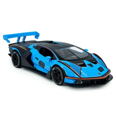 1:32 Scale Lamborghini Essenza SCV12 Model Car Metal Diecast Toy Cars Blue - Image 1 of 4