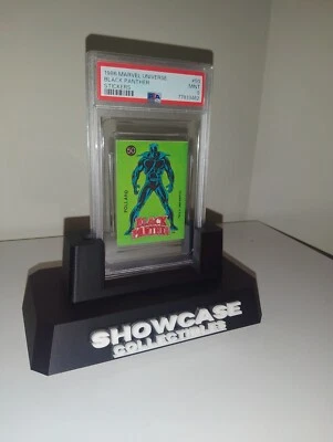 Rare Black Panther 1986 Marvel Sticker Card PSA 9 Very Low Pop  - Image 1 of 3