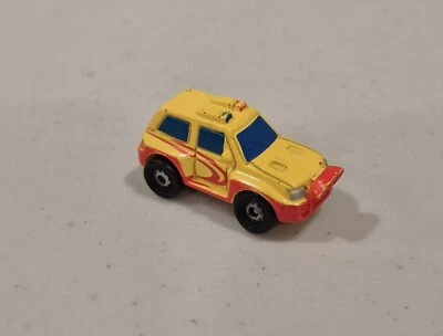 Rare Beach Security SUV Truck Micro Machines Yellow/Red Swirls,  Hasbro 2002 - Image 1 of 4
