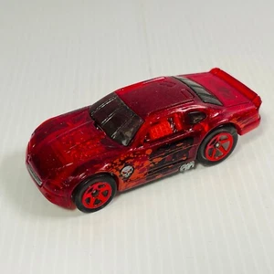 Hot Wheels Stockar Red Black Skeleton Toy Car Plastic Wheels Metal Base Diecast - Picture 1 of 9