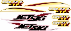 KAWASAKI STX 900 2000 Graphics / Decal / Sticker Kit BURGANDY - Picture 1 of 2
