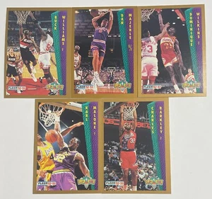 92-93 Fleer (30) SLAM DUNK INSERTS, Mutombo Malone Barkley Ewing Robinson Worthy - Picture 1 of 6