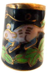 Dé à coudre de collection email Thimble - RAT FOND NOIR - Picture 1 of 1