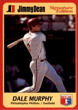 1991 Jimmy Dean #3 Dale Murphy Philadelphia Phillies