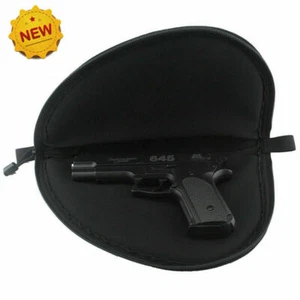 Borsa per pistola portatile morbida imbottita custodia portaoggetti tasca cerniera - Foto 1 di 6