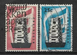Netherlands 1956, Europa Issue, Sc # 368-369, VF Canceled - Picture 1 of 1