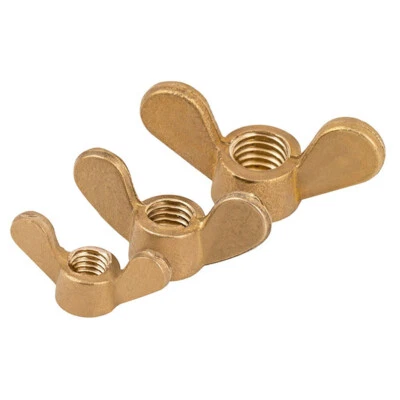 Flügelmuttern M3 M4 M5 M6 M8 M10 M12 Messing Flügel-Muttern Muttern DIN 315 - Bild 1 von 4