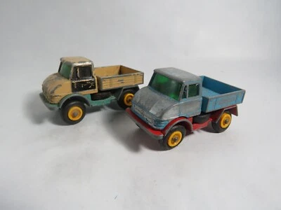 Matchbox - Unimog - braun und blau - eher für Bastler - Bild 1 von 4