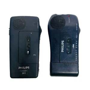Philips Pocket Memo 381 Clásico 38 Dictáfono Grabadora de Voz Paquete x 2 - Imagen 1 de 10