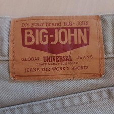 Denim Jeans BIG JOHN JEANS Vintage Straight DENIM Blue Pants Japan W32 Inseam:30