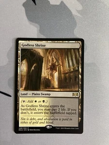 Gottloser Schrein Godless Shrine, Ravnica Allegiance II Duo Land Black/ White - Bild 1 von 2