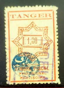 TANGER. EDIFIL NO CATALOGADO. 1 ROJO TIMBRE FISCAL PROVISIONAL... - Imagen 1 de 1