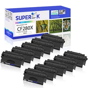 Toner noir CF280X 80X 10 pièces pour HP Laserjet Pro 400 M401 M425 M401a M401d M425dn - Photo 1/24