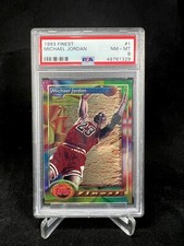 Michael Jordan 1993 Topps Finest #1 PSA Graded 8 NMMT, Chicago Bulls