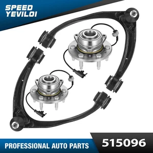 Front Wheel Bearings Control Arms for 07-14 Chevy GMC Silverado Sierra 1500 4WD - Picture 1 of 15