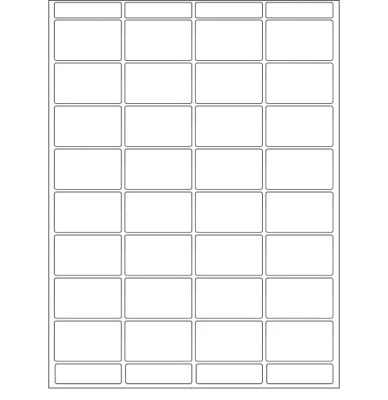 Price Label Tags-Pressure Sensitive Vinyl-3200 tags- Printable - PRINT YOUR OWN - Image 1 of 4