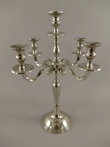 Kerzenleuchter Kerzenständer Silber Jugendstil Antik Kandelaber 5 flammig H.60cm - Bild 1 von 3