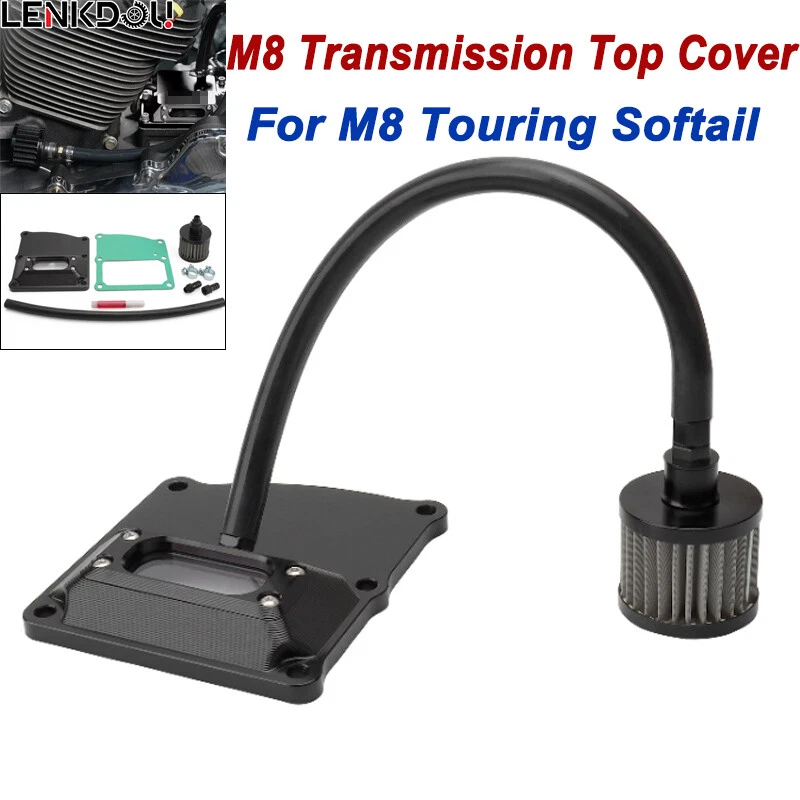 Caixa de engrenagens CNC transmissão tampa superior para M8 Harley Softail Touring Street Glide FL - Imagem 1 de 4