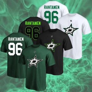 NEW! Welcome Mikoo Rantanen #96 Dallas Star Team Name & Number Player T-Shirt - Picture 1 of 8